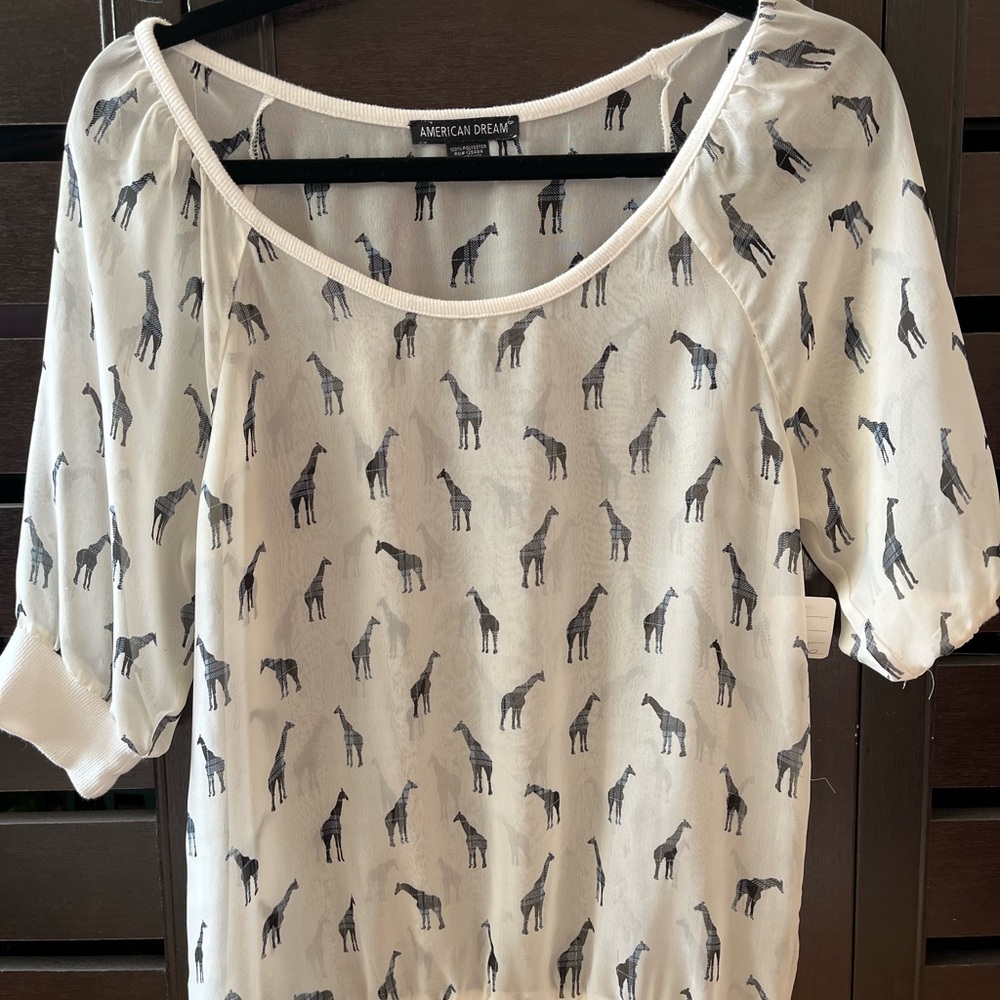 Whispy giraffe blouse